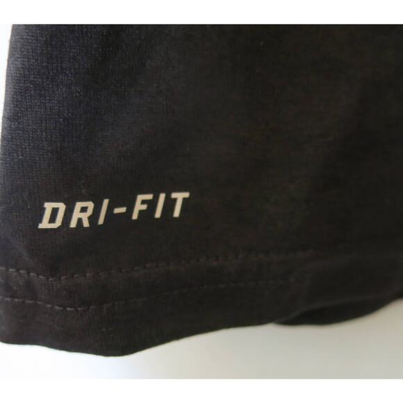 NIKE Dri-Fit *NWT* CAROLINA PANTHERS Top Size M Women's Short Sleeve NFL Black - Picture 4 of 10